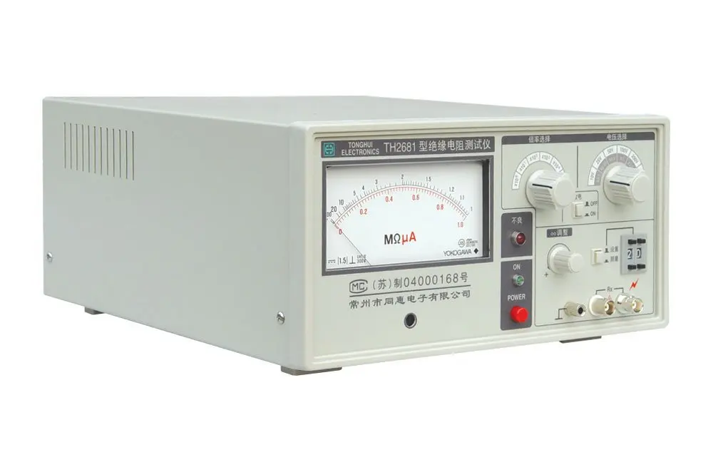 Schnelle ankunft TH2681 105-5*1012 ohm Poniter anzeige Isolierung Widerstand Tester