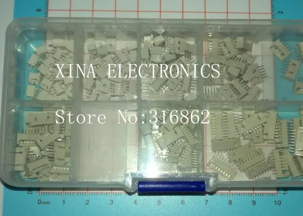 7 type 140pcs + BOX Micro JST 1.25mm Pitch 2Pin - 8Pin Male Connector 1.25mm socket Strip Connector 1.25mm 2P/3P/4P/5P/6P/7P/8P