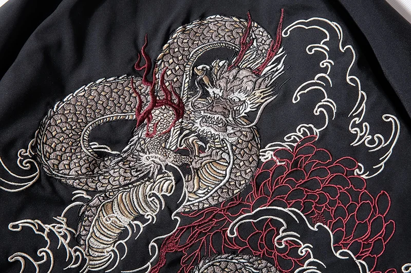 ボンバージャケット-男性用の中国の刺embroideryジャケット,パイロットデザインのジャケット,ヒップホップスタイル,ストリートウェアスタイル,春秋コレクション