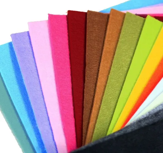 14 Candy Colors for Select! 50x50cm 2mm Thick Polyester Stamp Series Nonwoven Felt Fabric Patchwork Home Decoration DIY Craft