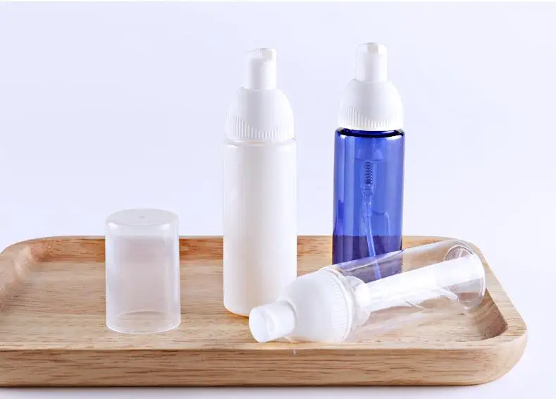 50ML 80ML Plastic Foam Dispenser Bottle with White Pumps Foaming Pump Dispenser Empty Refillable Travel Hand Soap Shampoo SN1908