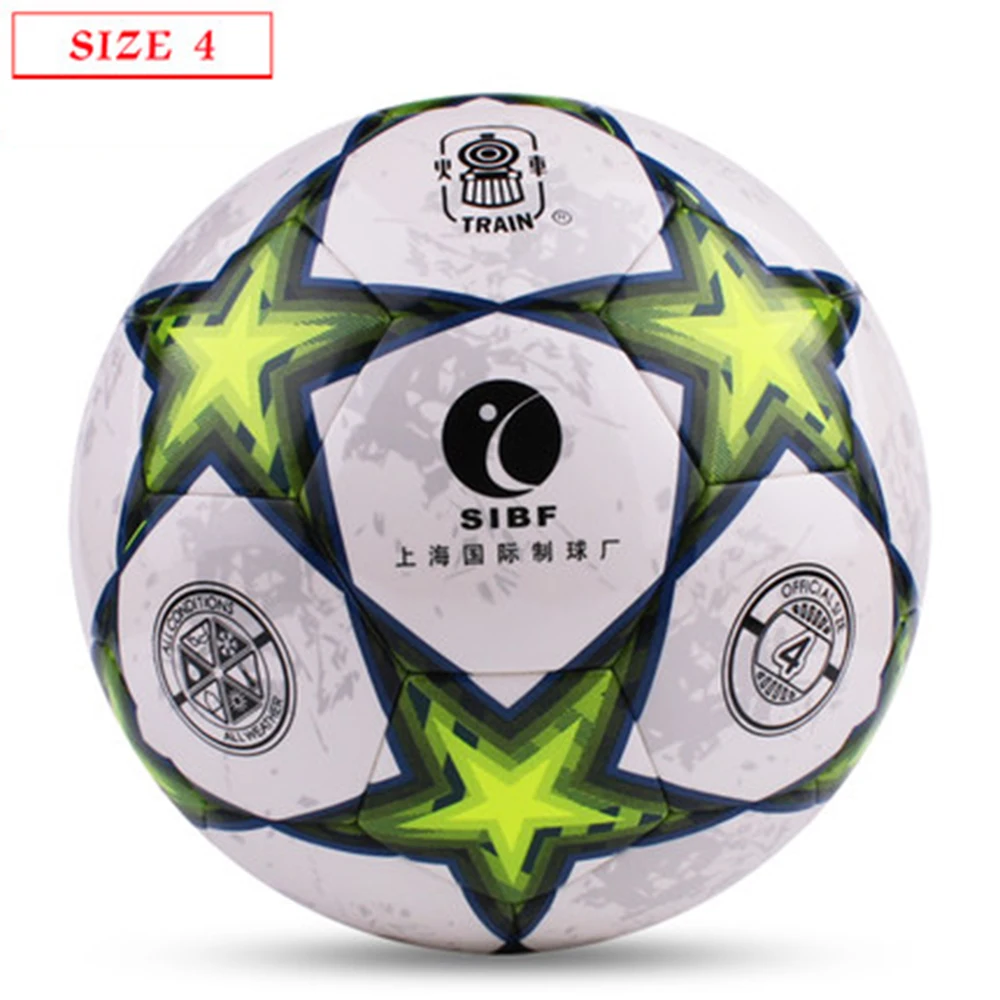 

Original TRAIN GS8111 High Quality Standard Soccer Ball Training Balls soccer Official Size 5 size4 PU Soccer Ball