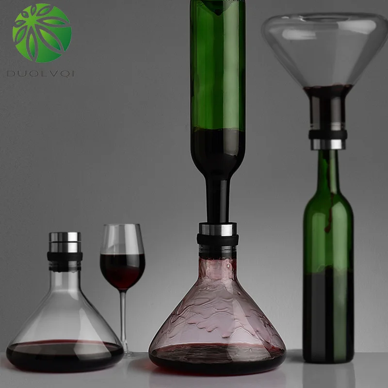 Wine Decanter Crystal Red Wine Pourer Vivid Champagne Decanter Pyrex Glass Pourer Breath Quickly Decanter