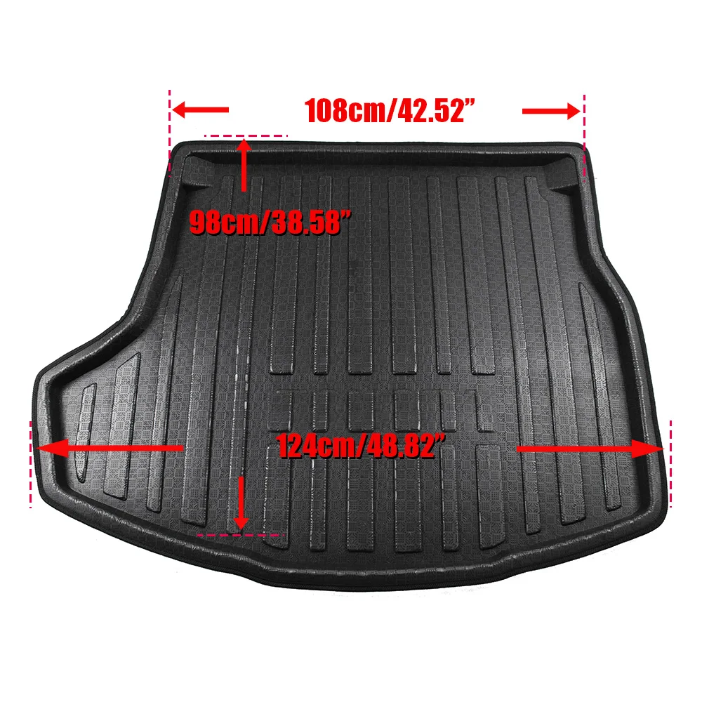 Buildreamen2 Car Tail Trunk Mat Boot Tray Liner Cargo Floor Mud Carpet Pad For Toyota Corolla Altis Sedan 2014 2015 2016 2017