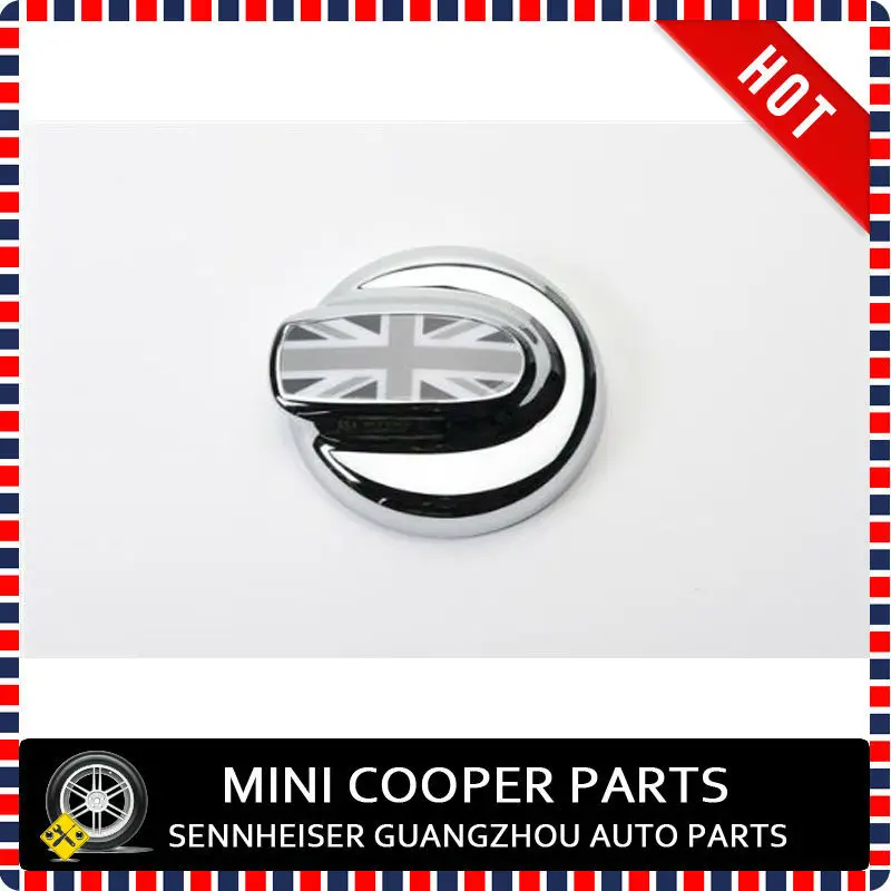 Brand New Chrome UV Protected Black Union Jack Style Fuel Tank Cover For mini cooper R55,R56 Cooper S (1 Pcs/Set)