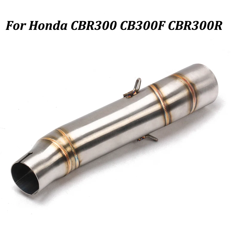 

Motorcycle Exhaust Muffler Modified Middle Connection Stainless Steel Link Pipe Moto Ecspe Accessories For CBR300 CB300F CBR300R