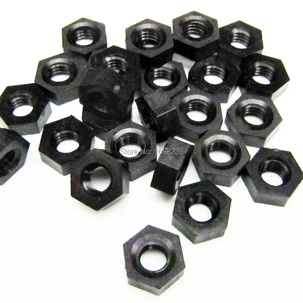 HZYUEGOU 50 Stück M2 M2.5 M3 M4 Hochwertige schwarze und weiße Nylon-Kreuzschlitzschrauben mit Flachkopf, Länge 5 mm-25 mm – Detail 4
