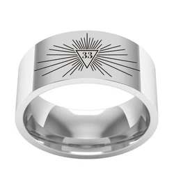 Men's Fashion Stainless Steel Masonic Ring Mason Symbol G Masonic Men's Ring Jewelry