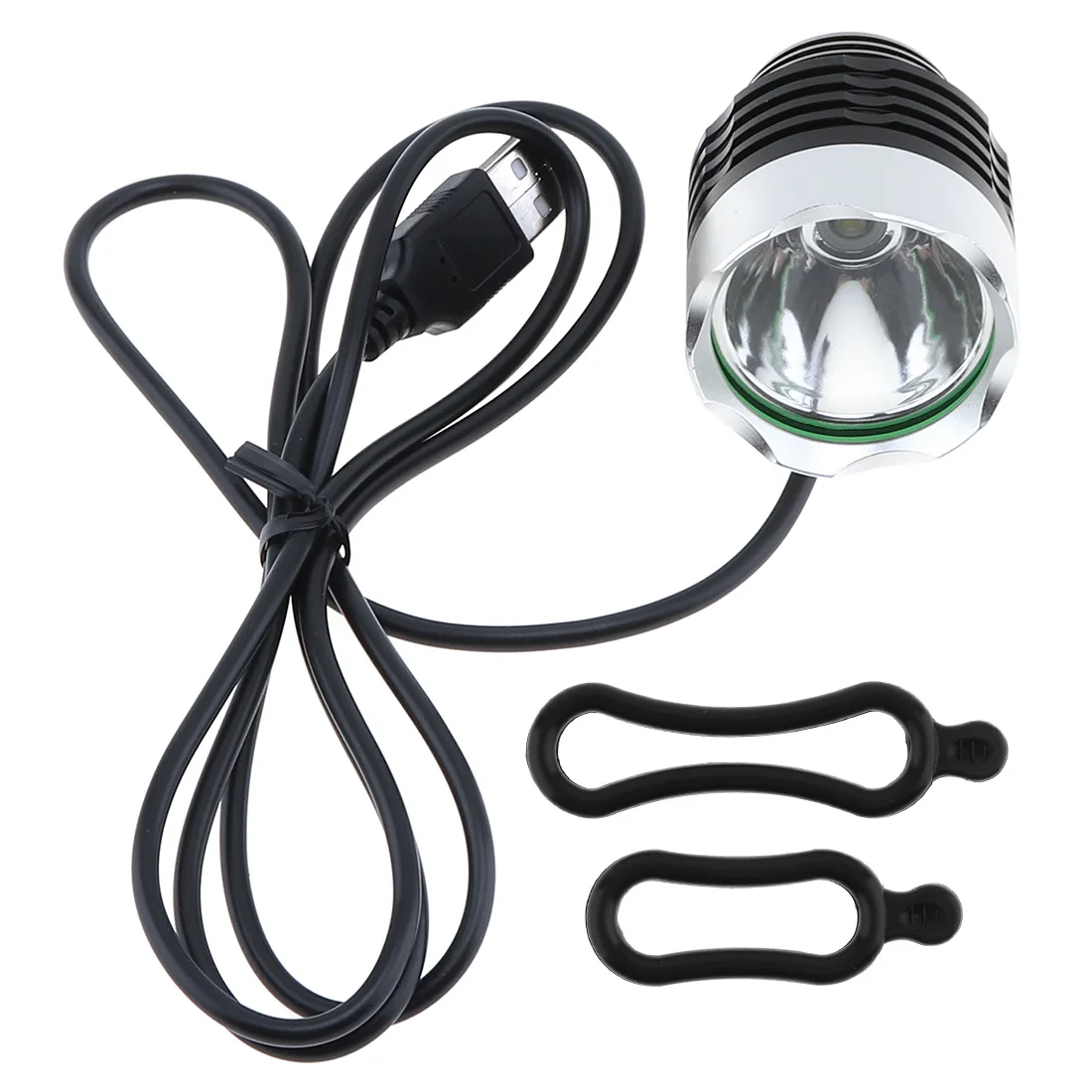 USB-powered 500LM Front LED Bicycle Head Light with 3 Modes