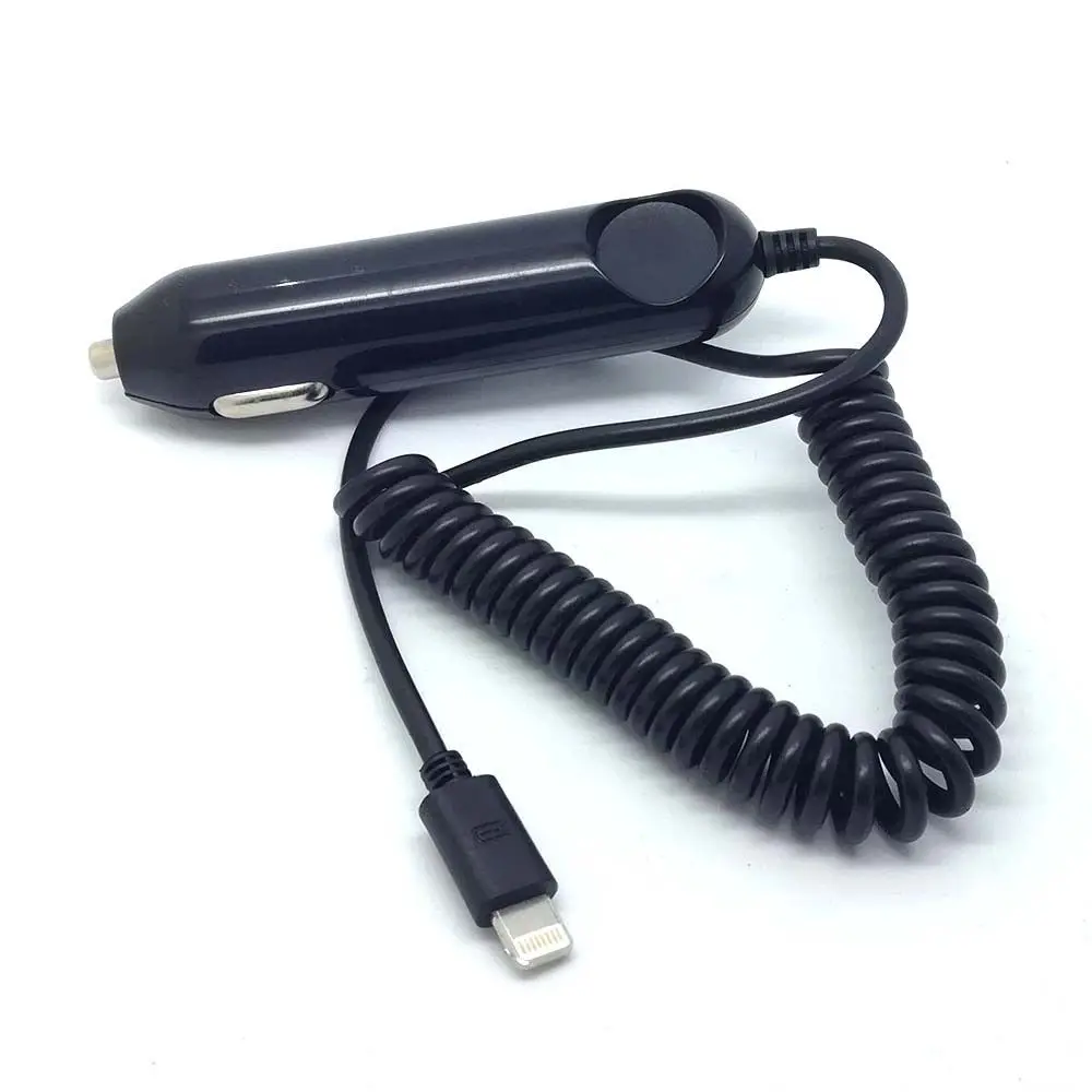 تيار مستمر مرنة سيارة السجائر شاحن كابل آيفون 3GS 4 4s 5C SE 5 5s 6 6s 4.7/5.5 زائد باد 3 4 باد MINI1 MINI2 الهواء آيفون SE