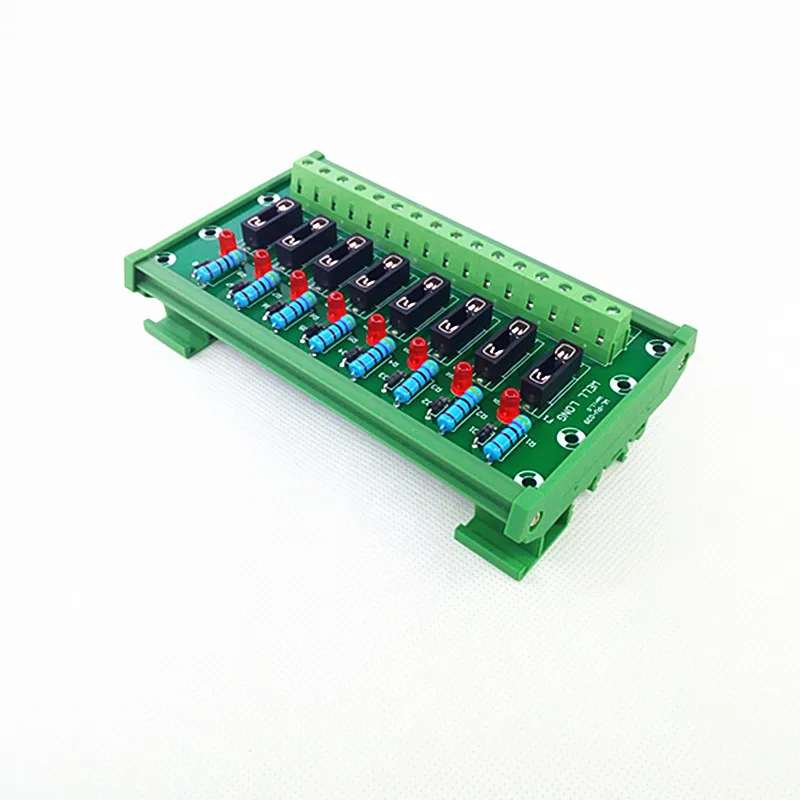 DIN Rail Mount 8 Position Fuse Module Board Automotive Fuse Holder Module Board.