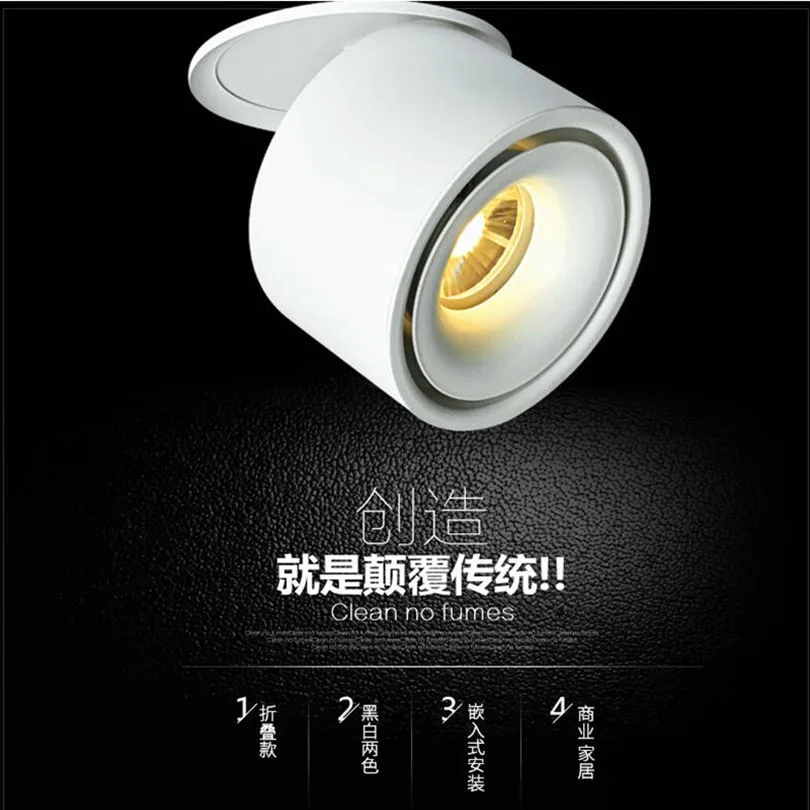 

Dimmable LED Downlight Warm Cool White 15W 20W COB LED Indoor Lighting Spot Light Adjustable AC110V 220V Home Commerical use