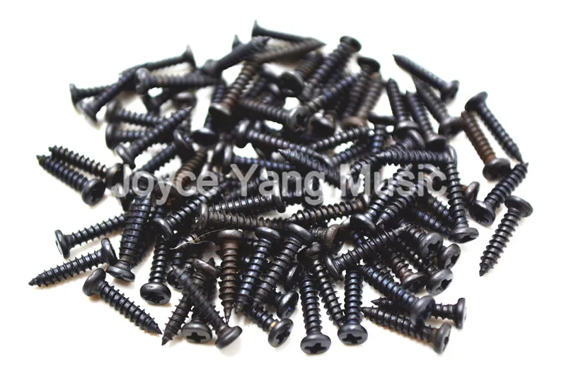 100pcs Chrome/Black/Gold Guitar Screws 2.1*10mm For Guitar Bass Machine Head Tuner Tuning Pegs