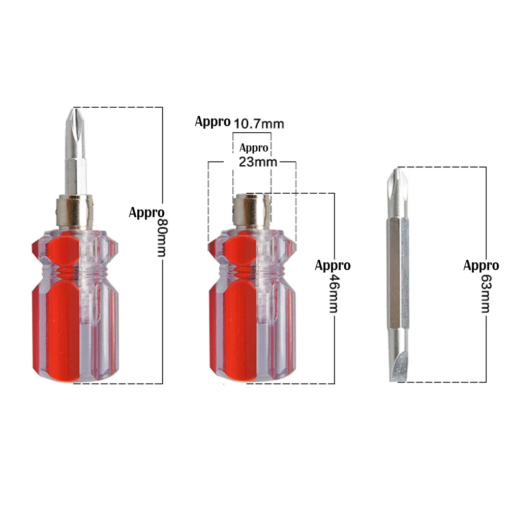 Multitool Cross Flat Tip Torx Screwdriver For DIY Repair Tools Bit Holder Mini Bidirectional Interchangeable Head Screwdriver