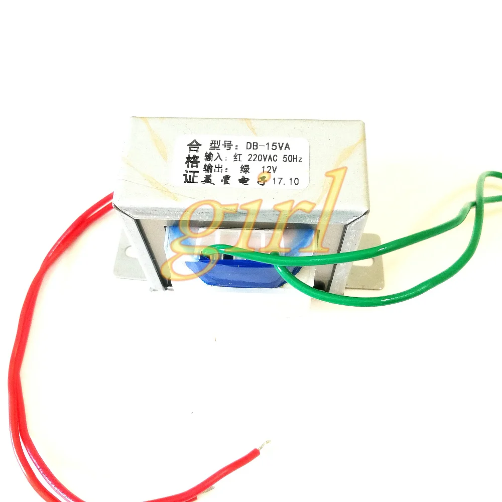 EI 15W 12V transformer 15VA 220V to 12V power transformer AC AC12V 1.25A