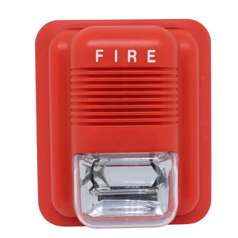 24V wired  Flash Light sound Fire alarm Siren