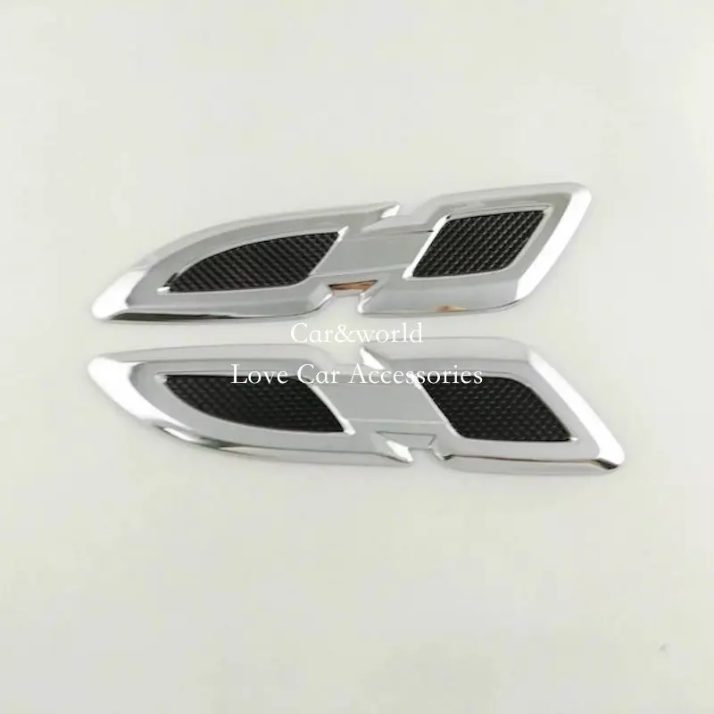 For Toyota RAV4 RAV 4 2016 2017 Front Side Lights Lamp Cover Trim Cover Exterior Protector ABS Chrome Stickers Car Accessories