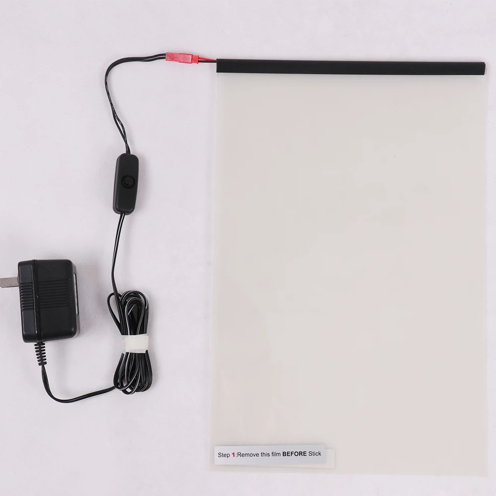 210*297mm Sample Electronic PDLC Car Smart Film PDLC Switchable Smart Film Electric Smart Glass Film for Car Side Window