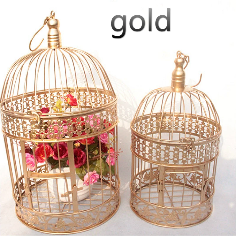 European Iron Bird Cage Wedding Decoration Flower Cage Ornaments Props Bird Cage Flower Rack Birdcage