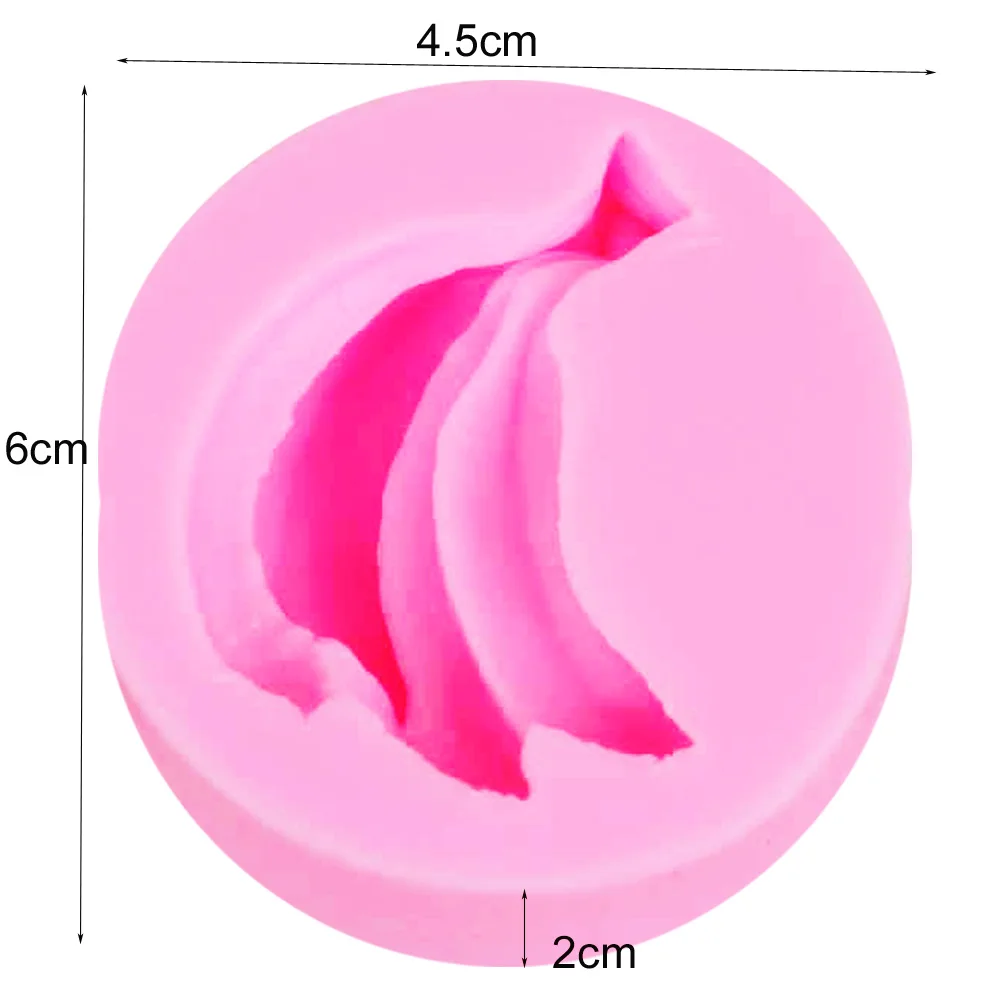 Byjunyeor F1172 Banana3D Candle Soy Wax Mould Scented Soap Handmade Silicone Mold Plaster Resin Clay Diy Craft Home Decoration