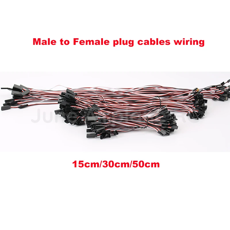 New 10pcs 15cm 30cm 50cm RC four 4 axis connection Helicopter Servo Extension Extend Wire Cable Line for Futaba JR