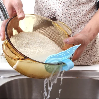 1 Piece of Rice Drainage Basket Rice Filter Fruit and Vegetable Drainage Sieve Kitchen Supplies Small Tools Multi-purpose