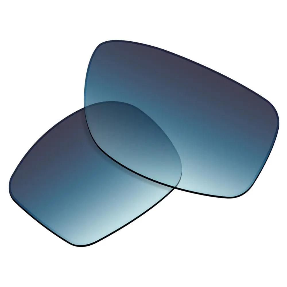 SmartVLT 2 Pairs Polarized Sunglasses Replacement Lenses for Oakley Fives Squared-Blue Gradient and Solid Black