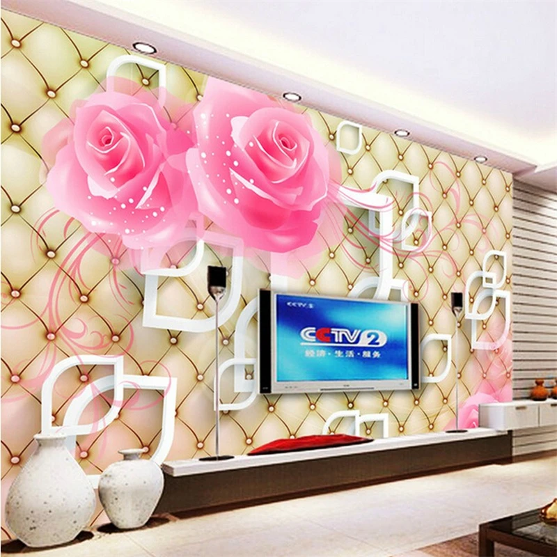 

beibehang Custom photo wallpaper 3D Bamboo Lotus retro sofa backdrop 3d mural wall paper for walls 3d papel pintado papier peint