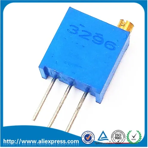 10Pcs 3296W-1-201LF 3296W 201 200R ohm Top regulation Multiturn Trimmer Potentiometer High Precision Variable Resistor