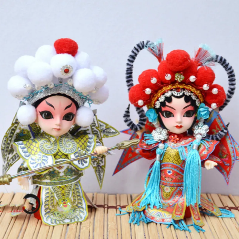 

Chinese Ethnic doll Peking character puppet, Chinese folk handicrafts