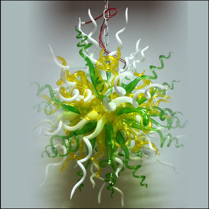 

Modern Art Deco Handmade Blown Glass Pendant Lights Customized Colored for Hotel Decor