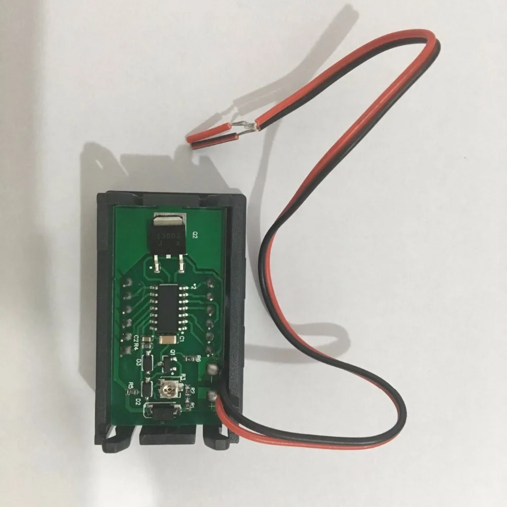 Panel LED Merah Digital Mini Dua Kawat Voltmeter DC 5V Ke 120V Tegangan Tester Volt Meter untuk Mobil Diskon 10%