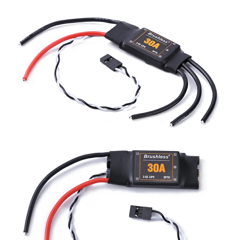 

4pcs/lot 2-6S Lipo 30A Brushless ESC No BEC High Refresh Rate for Rc Drone Multi-axle Aircraft Copters