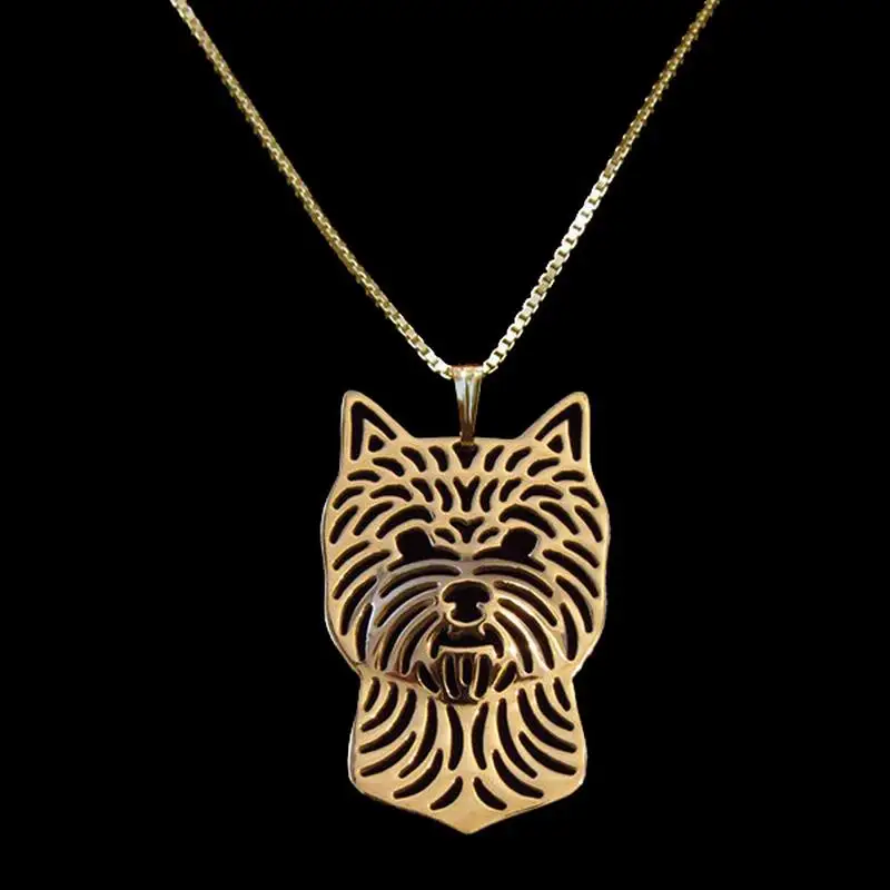 Jewelry Alloy Pet Dog Pendant Necklaces Women's Metal Norwich Terrier Necklaces Drop Shipping