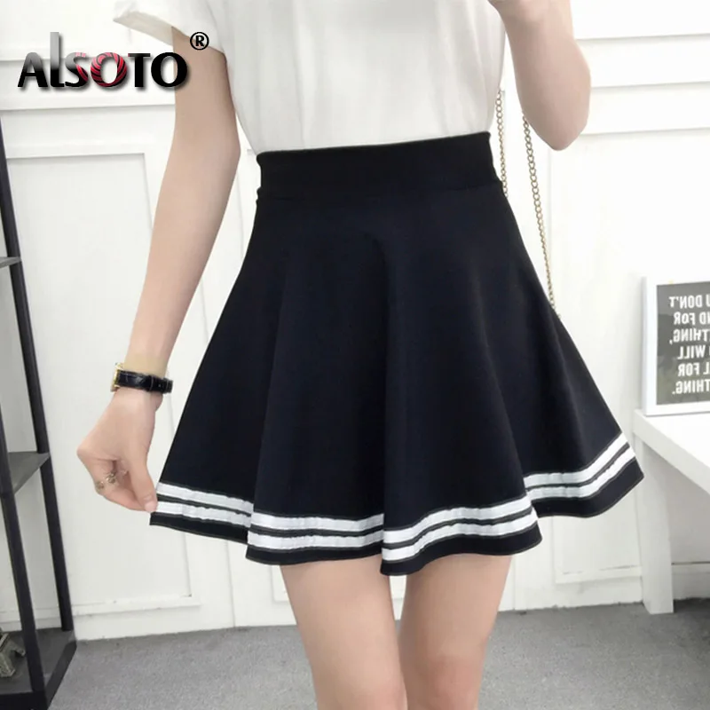 Korean New 2023 Women Skirt Autumn Winter High jupe Waisted faldas Female saia Pleated falda mujer Skirts Pleated Skirt