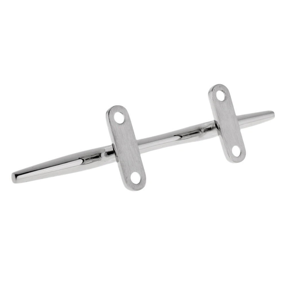 Marine Grade 316 Stainless Steel Open Base Boat Deck Cleat - 4 Inch , Boat Mooring Accessories Marine Hardware