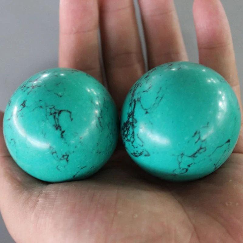 1pc x Red Green Turquoise Health Care Ball Crystal Sphere Healing Ornament 50mm