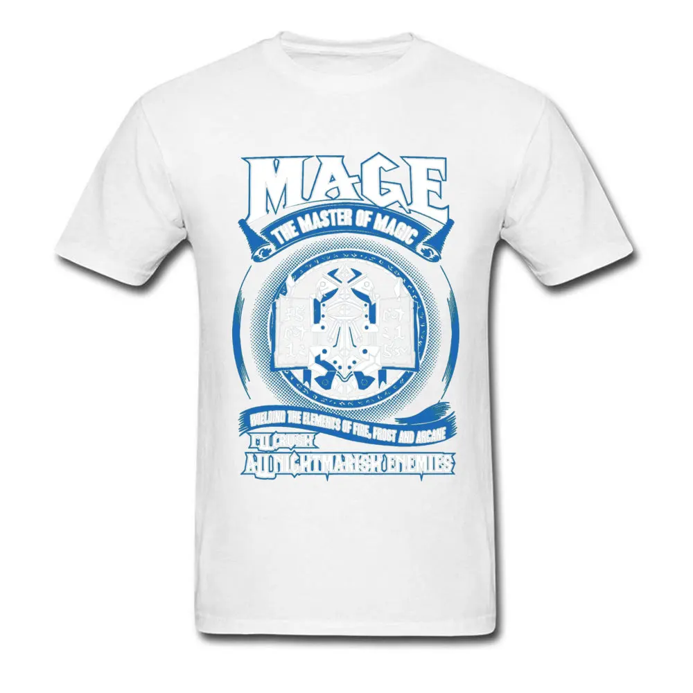 Mage The Master Of Magic T-Shirt Round Collar Fitness Top T-shirts Man Summer/Autumn Tops Shirts Short Sleeve Fashion Cotton