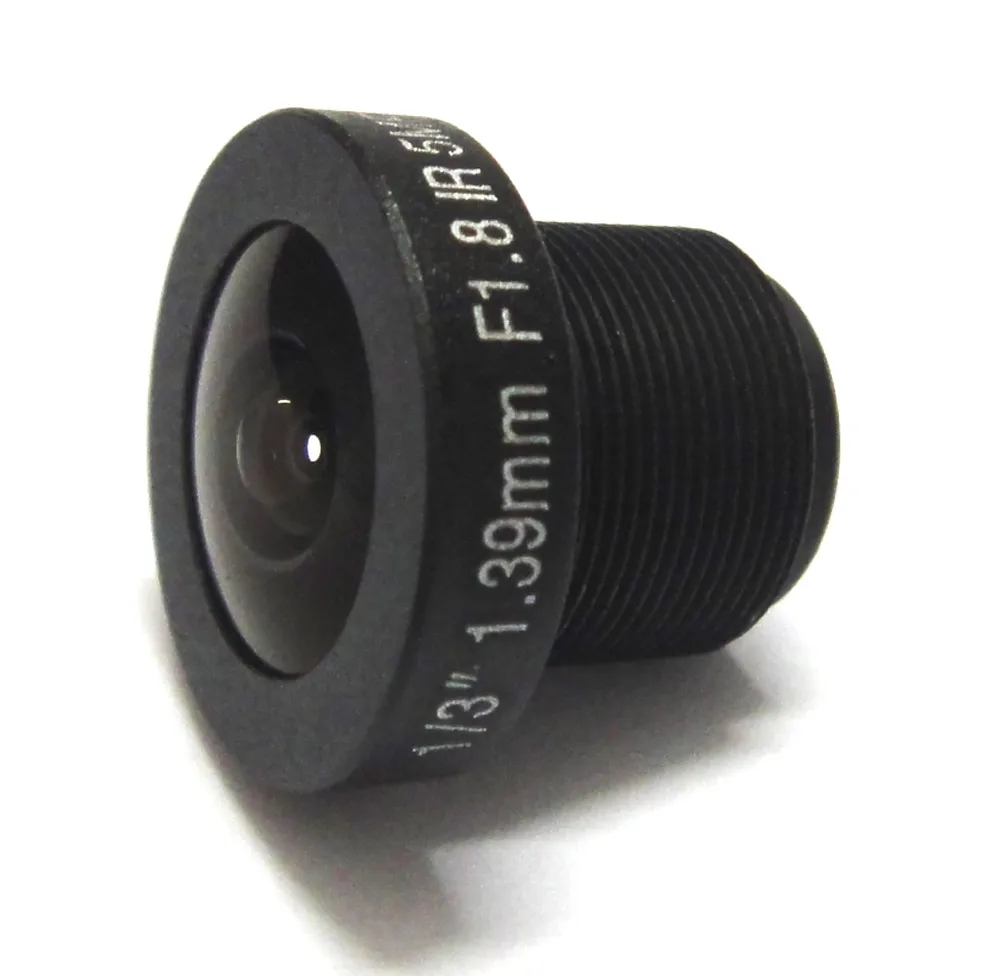 HD 5MP 1.39มิลลิเมตรกล้องวงจรปิดเลนส์ Fisheye 1/3 "มุมกว้าง F1.8 M12บอร์ด IR พาโนรามาสำหรับกล้อง720P/1080P