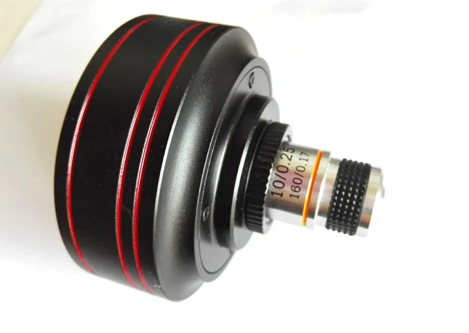 CS-C C-RMS Adapter Ring Objective Lens Adapter RMS to C CS Thread C-Mount for Industrial Camera M25 x0.705mm with Objective Lens