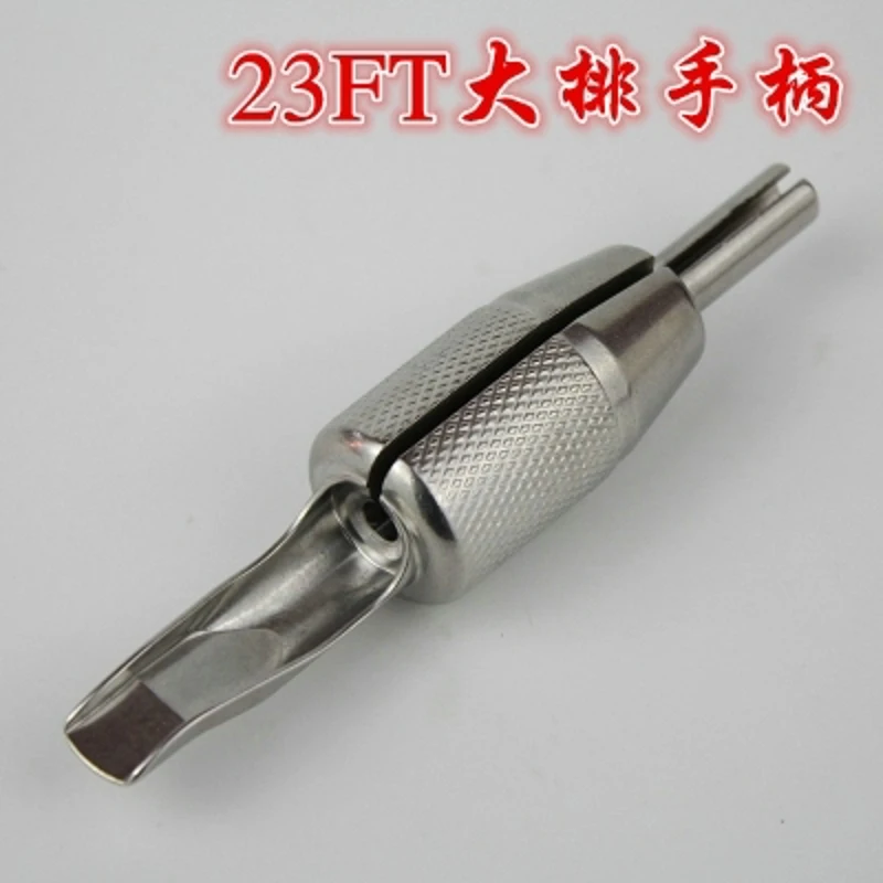 23ft Boutique Stainless Steel Row Tattoo Handle Tattoos Handles Embroidery Equipment Tatoo Grip Accessories Embroidered Tool