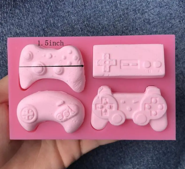 High Quality 1pc Gamepad Game Controller Shape Fondant Silicone Mould Cake Decoration Sugar Mold Baking Sugarcraft Mold