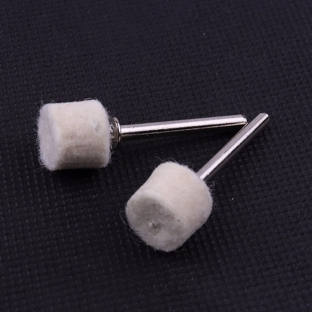 Baru 100Pcs 13 Mm Wol Polishing Roda Grinding Kepala Bor Bit