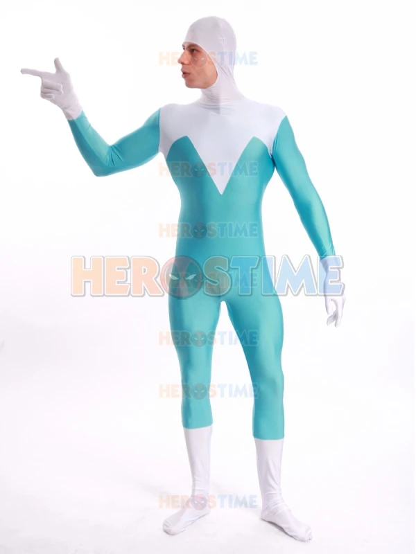 The Incredibles Frozone Costume The Most Popular Fullbody Halloween Frozone Mens Adult Cosplay Zentai Suit