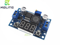 5pcs/lot LM2596 LM2596S power module + LED Voltmeter DC-DC adjustable step-down power supply module with digital display