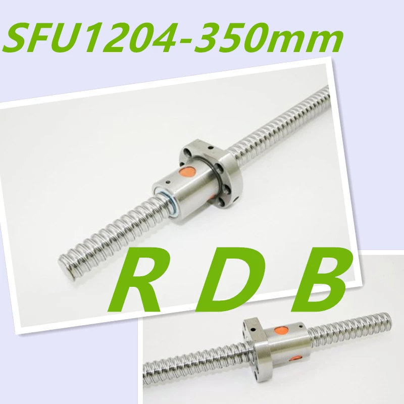 

NEW C7 rolled ballscrew SFU1204 350mm total long for CNC parts no end machined