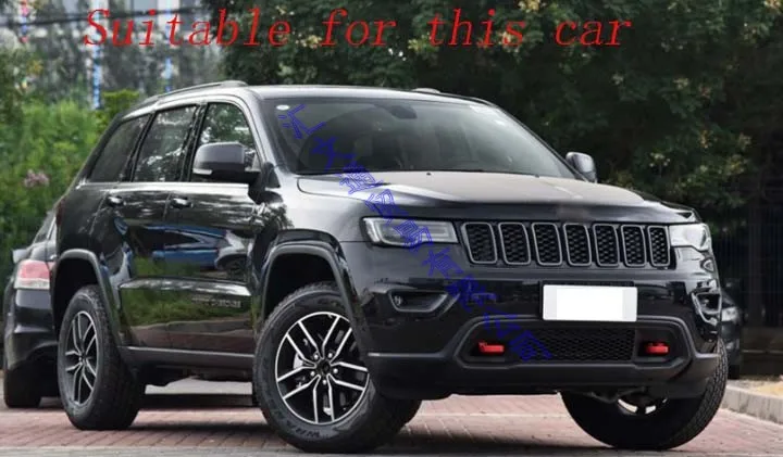 For Jeep Grand Cherokee WK2 2018-2020 Car Styling Accessories ABS Chrome Car Water Spray Wiper Nozzle Cover Sequins Stickers