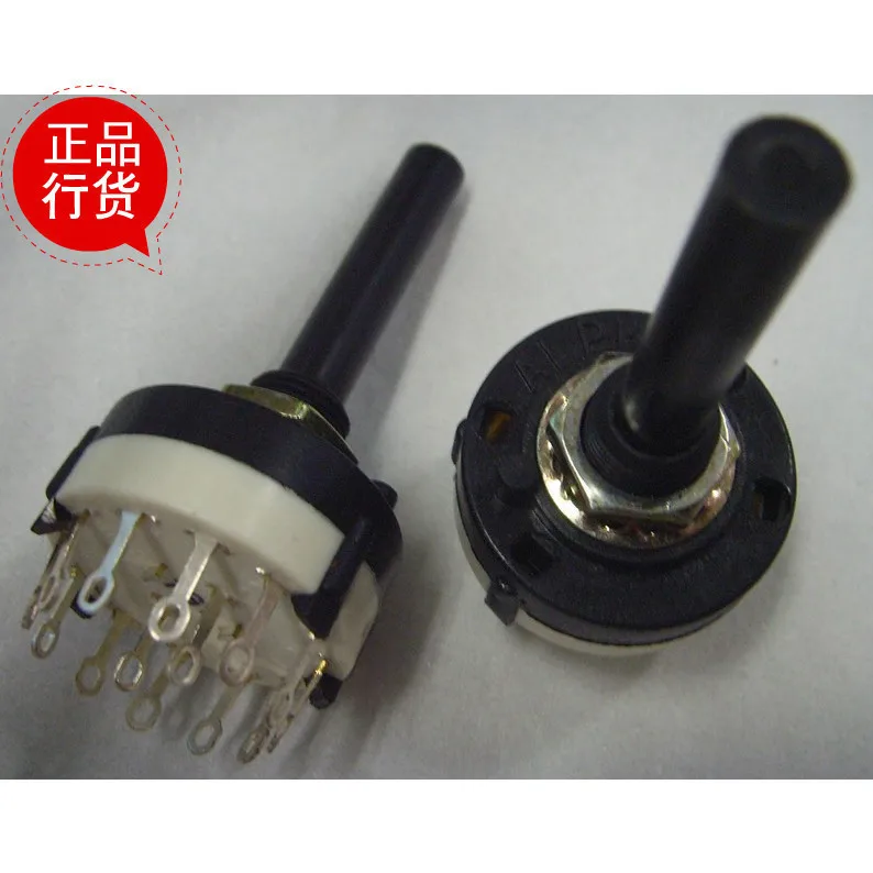 [ BELLA]TAIWAN ALPHA ALPHA imported genuine all-plastic SR261 band switch rotary switch 2 knives 6-speed 38 round shaft--20pcs/l