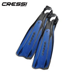 Cressi Pro Light Scuba Diving Fins Open Heel Long Blade Adjustable Diving Fin for Adults Blue Yellow Black