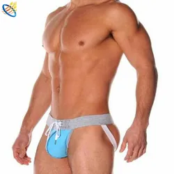 2016 New Men Gay Underwear Jockstrap Men's Thong Sexy Cotton Cueca Thong Sexy Erotic Homens Gay Men Underwear